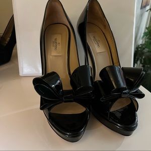 Valentino Black Bow Heels